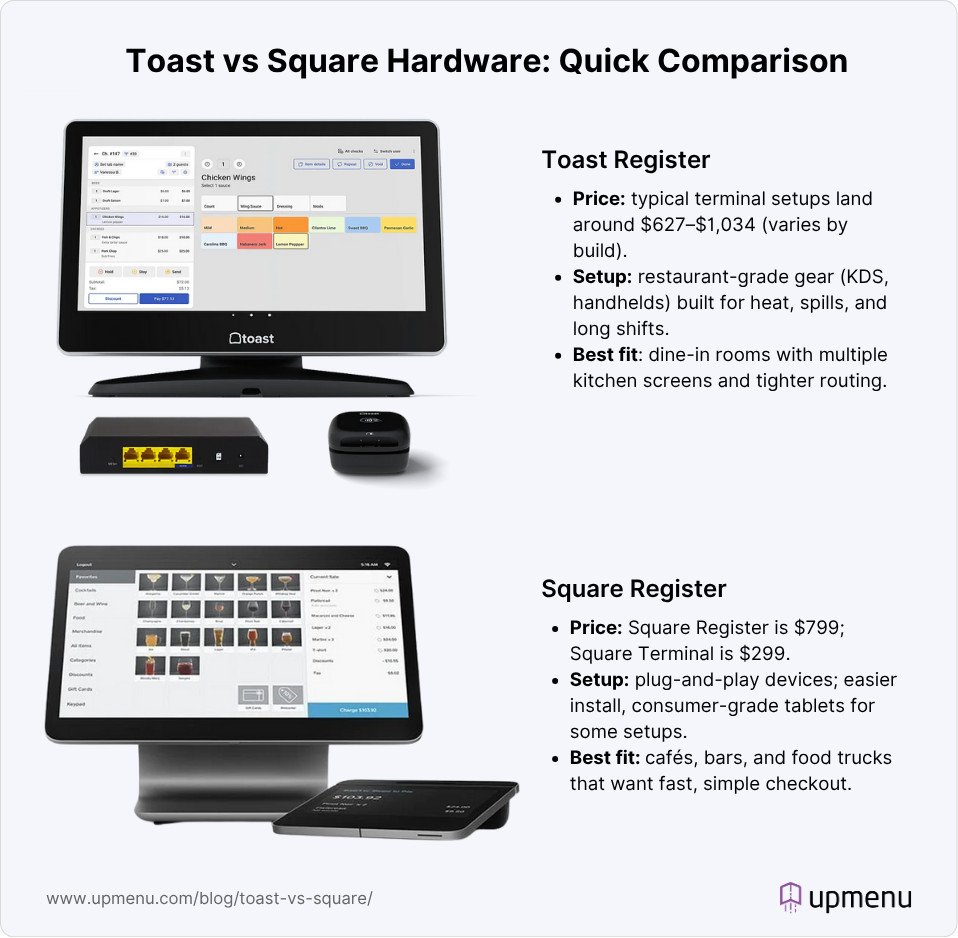 Toast Vs Square for Restaurants: Ultimate POS Showdown Revealed