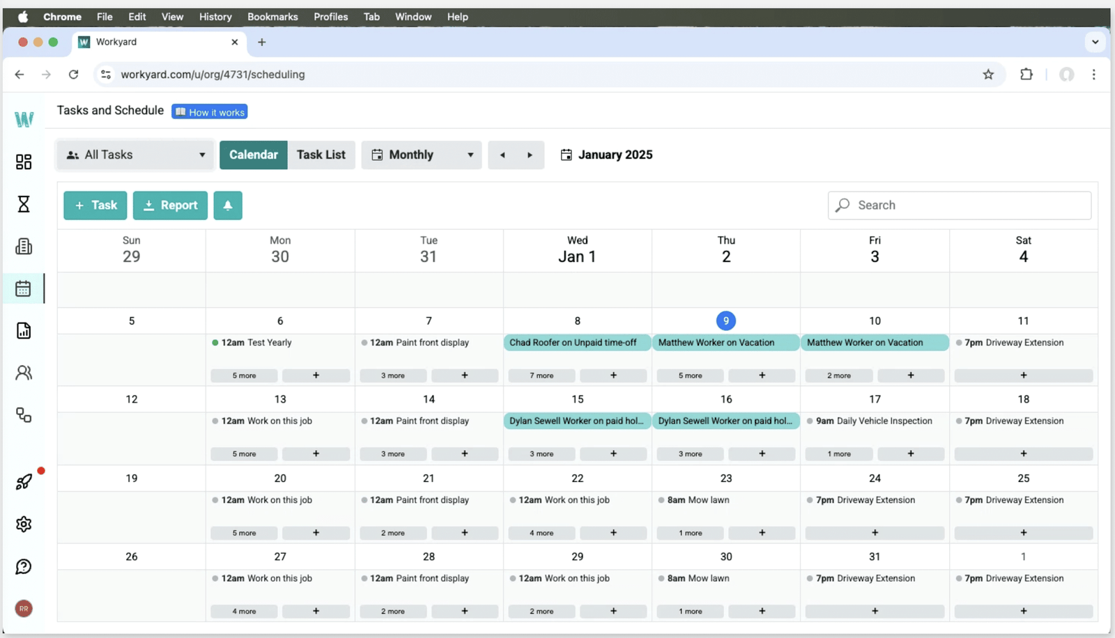Plumbing job scheduling and dispatch software