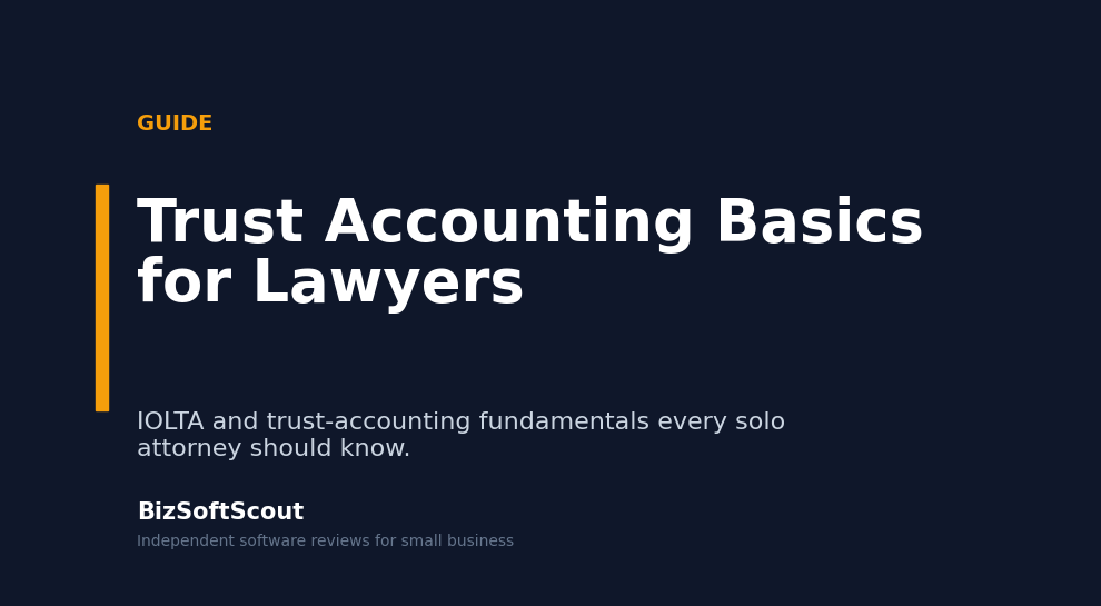 Trust accounting basics for lawyers 2026 — BizSoftScout